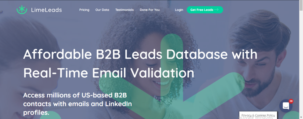 LimeLeads - Sales leads database
