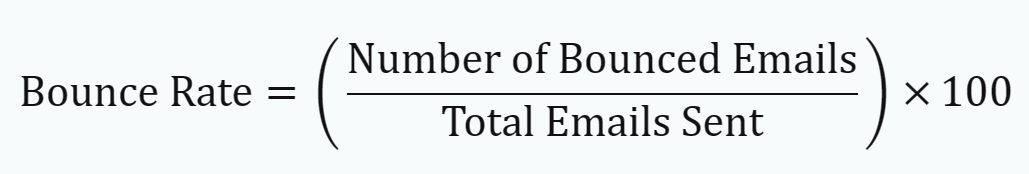 bounce rate formula