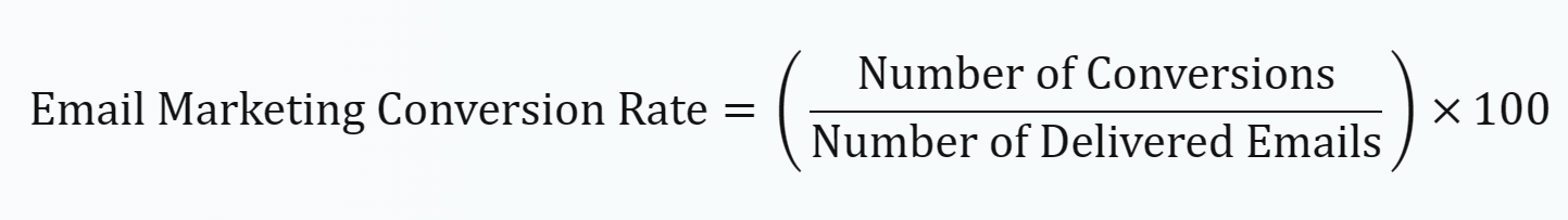 conversion rate formula